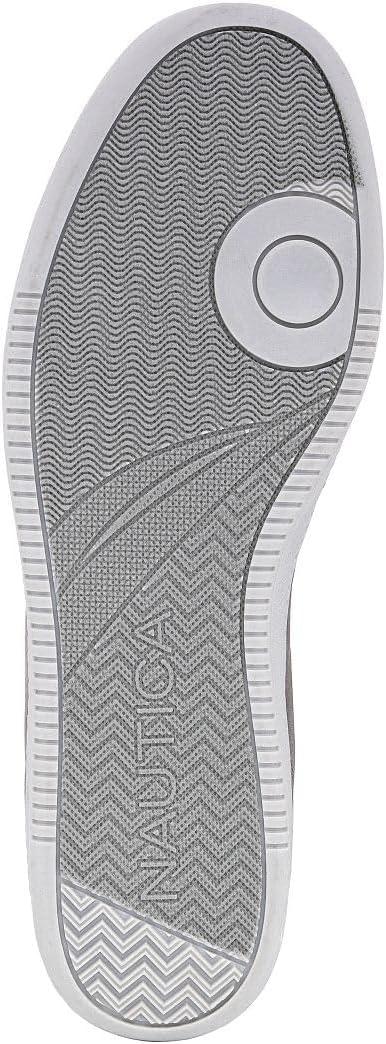 imageNautica Mens Classic LaceUp Low Top Fashion Sneaker Loafer  Stylish and Comfortable Casual ShoeGreyiod