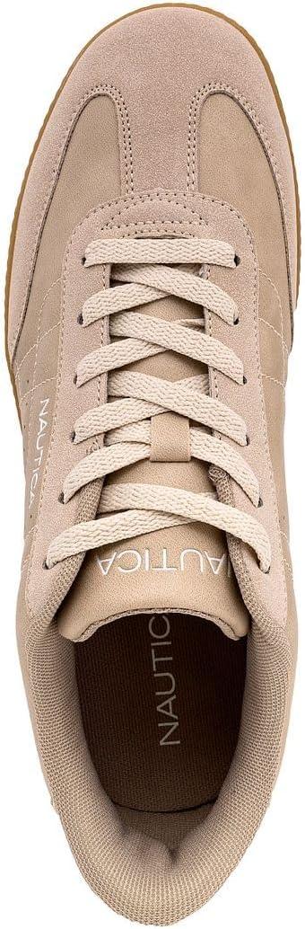 imageNautica Mens Classic LaceUp Low Top Fashion Sneaker Loafer  Stylish and Comfortable Casual ShoeSandcobal