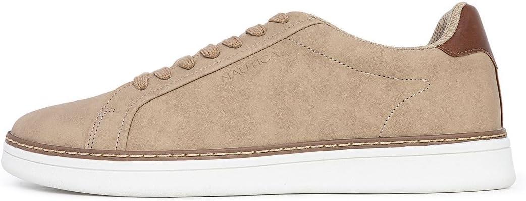 imageNautica Mens Classic LaceUp Low Top Fashion Sneaker Loafer  Stylish and Comfortable Casual ShoeSandjalad