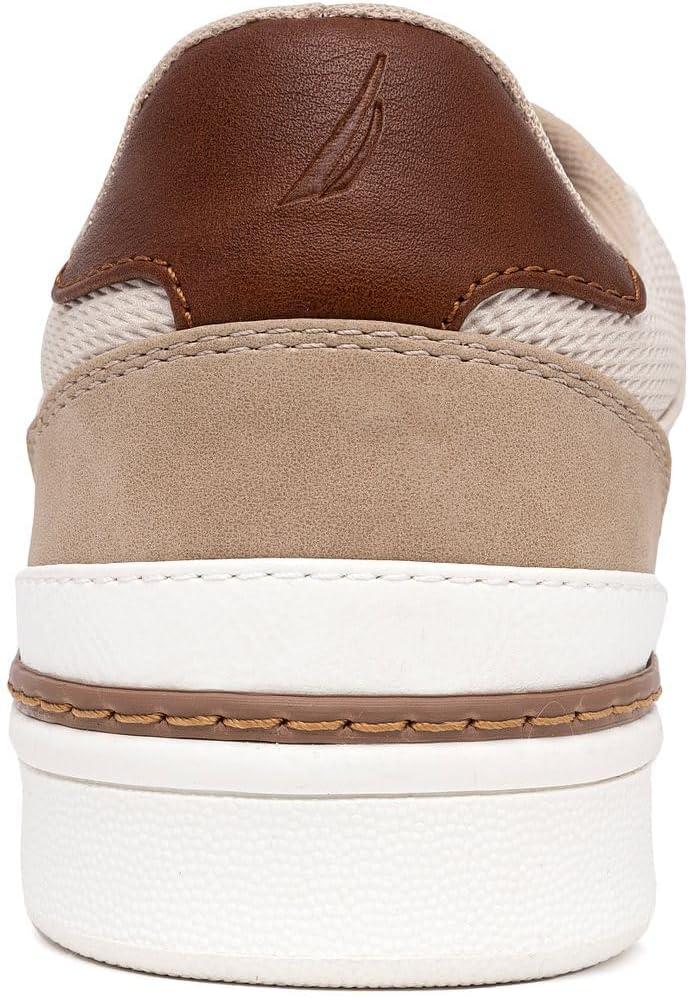 imageNautica Mens Classic LaceUp Low Top Fashion Sneaker Loafer  Stylish and Comfortable Casual ShoeSandsavar