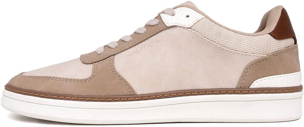 imageNautica Mens Classic LaceUp Low Top Fashion Sneaker Loafer  Stylish and Comfortable Casual ShoeSandsavar
