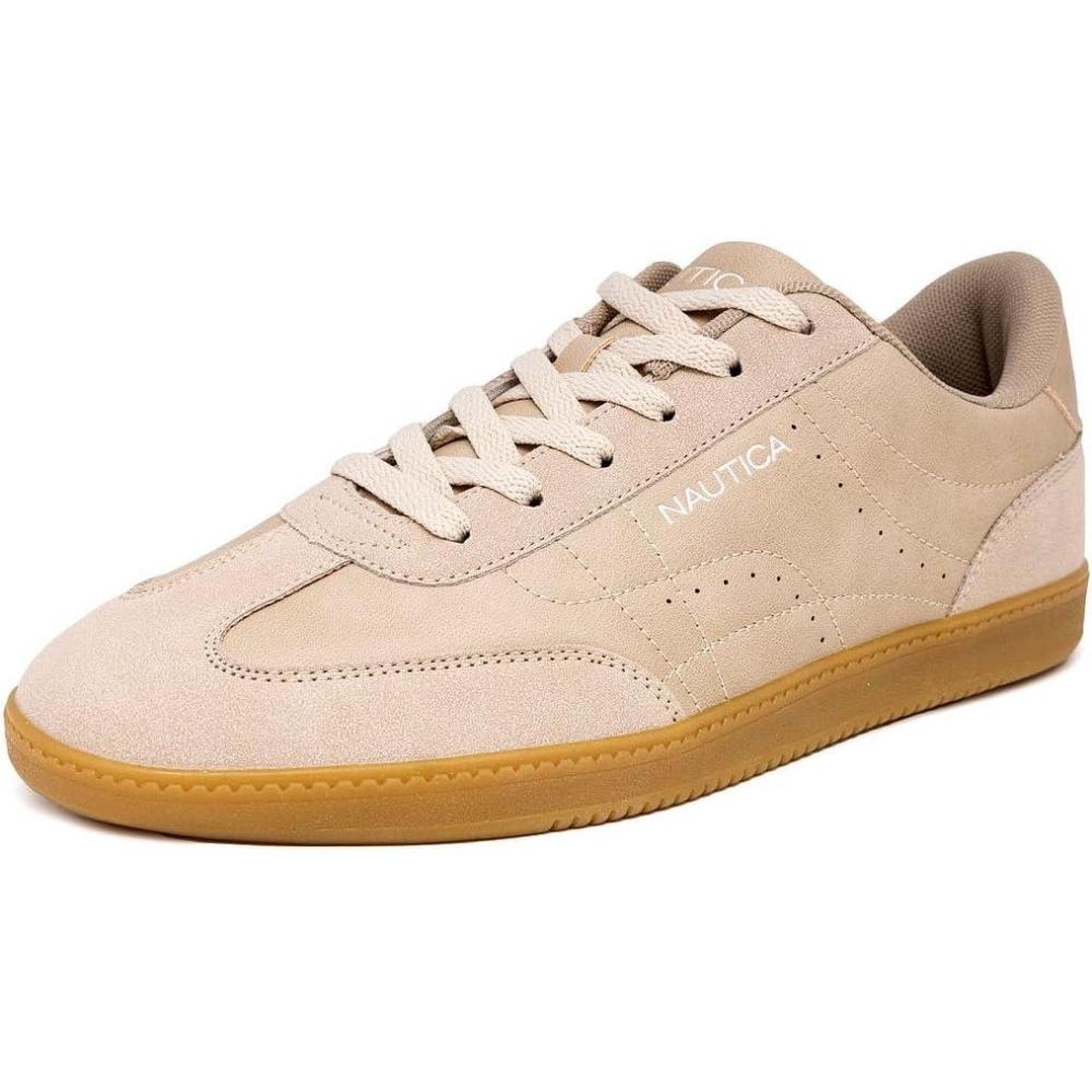 imageNautica Mens Classic LaceUp Low Top Fashion Sneaker Loafer  Stylish and Comfortable Casual ShoeSandcobal