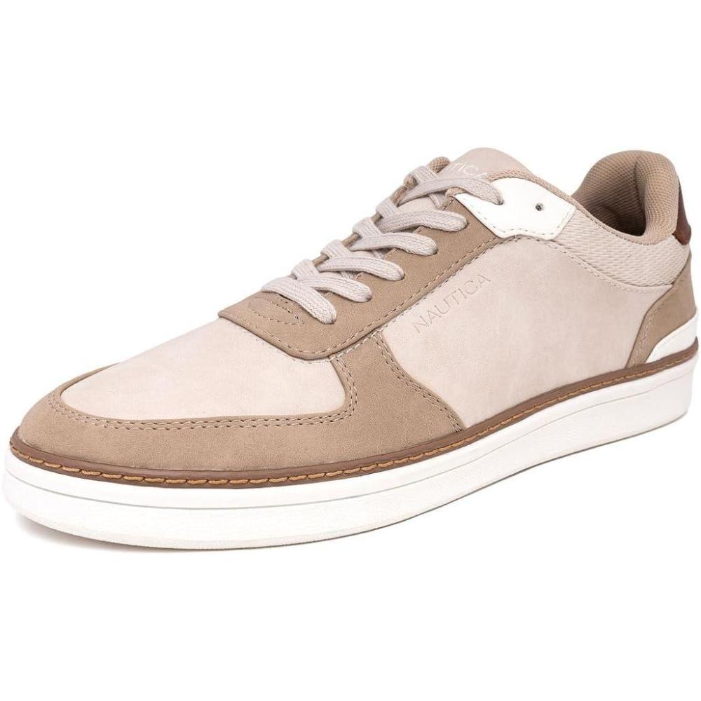 imageNautica Mens Classic LaceUp Low Top Fashion Sneaker Loafer  Stylish and Comfortable Casual ShoeSandsavar