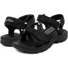 imageNautica Mens Athletic Sport Sandals  Adjustable Strap Comfortable OpenToe Hiking ampamp Walking Sandals with Cushioned SoleBlackbulty