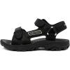 imageNautica Mens Athletic Sport Sandals  Adjustable Strap Comfortable OpenToe Hiking ampamp Walking Sandals with Cushioned SoleBlackbulty