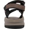 imageNautica Mens Athletic Sport Sandals  Adjustable Strap Comfortable OpenToe Hiking ampamp Walking Sandals with Cushioned SoleBrown Black