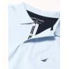imageNautica Mens Big ampamp Tall Stretch Pique PoloNoon Blue