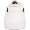 imageNautica Mens Classic LaceUp Low Top Fashion Sneaker Loafer  Stylish and Comfortable Casual ShoeWhite Navy