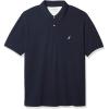 imageNautica Mens Big ampamp Tall Stretch Pique PoloNavy