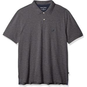imageNautica Mens Big ampamp Tall Stretch Pique PoloCharcoal Heather