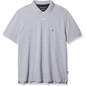 imageNautica Mens Big ampamp Tall Stretch Pique PoloDeep Anchor Heather