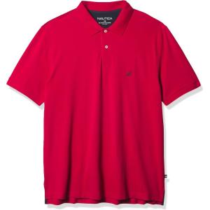 imageNautica Mens Big ampamp Tall Stretch Pique PoloNautica Red
