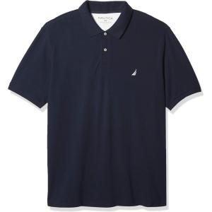 imageNautica Mens Big ampamp Tall Stretch Pique PoloNavy
