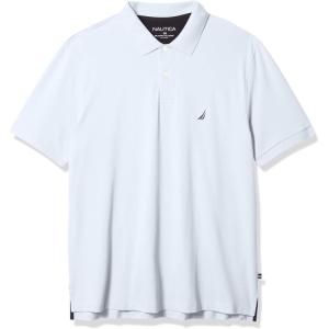 imageNautica Mens Big ampamp Tall Stretch Pique PoloNoon Blue