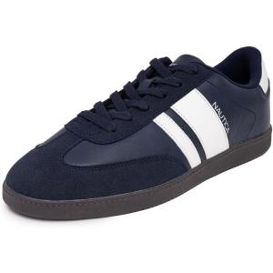 imageNautica Mens Classic LaceUp Low Top Fashion Sneaker Loafer  Stylish and Comfortable Casual ShoeNavy Ivoryscotti