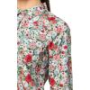 imageNautica Womens Button Front Long Sleeve Roll Tab ShirtBloom Multi