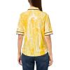 imageNautica Womens Short Sleeve Knit Paisley Print Collared PoloGoldenrodIvory