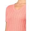 imageNautica Womens Solid VNeck Short Sleeve TShirtBloom
