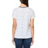 imageNautica Womens Solid VNeck Short Sleeve TShirtBright WhiteSky Captain