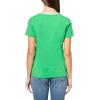 imageNautica Womens Solid VNeck Short Sleeve TShirtFern