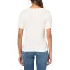 imageNautica Womens Solid VNeck Short Sleeve TShirtIvory