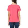 imageNautica Womens Solid VNeck Short Sleeve TShirtRosette