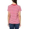 imageNautica Womens Solid VNeck Short Sleeve TShirtScarletBright White