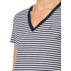 imageNautica Womens Solid VNeck Short Sleeve TShirtSky Captain White