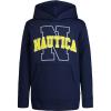 imageNautica Boys Long Sleeve Fleece Pullover Hoodie Comfortable Relaxed FitBlue