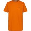 imageNautica Boys Short Sleeve Solid VNeck TShirt Soft Comfortable Relaxed FitPersimmon