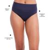 imageNautica Womens Tummy Control Bikini Bottom  Swim Brief QuickDry Fabric UPF Sun ProtectionBlack