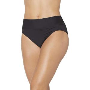 imageNautica Womens Tummy Control Bikini Bottom  Swim Brief QuickDry Fabric UPF Sun ProtectionBlack