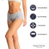 imageNautica Womens Cotton Boyshort Underwear Set 5PackNt FloralZen GardenSand BarChainmetalBrush Script