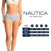 imageNautica Womens Cotton Boyshort Underwear Set 5PackNt FloralZen GardenSand BarChainmetalBrush Script