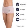 imageNautica Womens Cotton Boyshort Underwear Set 5PackPeach WhipWhiteBlackZen GardenNt Flag