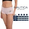 imageNautica Womens Cotton Boyshort Underwear Set 5PackPeach WhipWhiteBlackZen GardenNt Flag