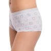 imageNautica Womens Cotton Boyshort Underwear Set 5PackPeach WhipWhiteBlackZen GardenNt Flag
