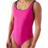 imageNautica Womens OnePiece Swimsuit  Slimming Tummy Control Bathing Suit QuickDry Fabric Bikini SwimsuitFuchsia