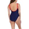 imageNautica Womens OnePiece Swimsuit  Slimming Tummy Control Bathing Suit QuickDry Fabric Bikini SwimsuitNavy Red