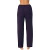 imageNautica Womens Pajama Pants  Lightweight Wide Leg Lounge Pants  Cotton Knit Jersey  Sleepwear Loungewear PJs for WomenEggplant