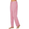 imageNautica Womens Pajama Pants  Lightweight Wide Leg Lounge Pants  Cotton Knit Jersey  Sleepwear Loungewear PJs for WomenHeather Pink