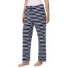 imageNautica Womens Pajama Pants  Lightweight Wide Leg Lounge Pants  Cotton Knit Jersey  Sleepwear Loungewear PJs for WomenNavy Stripe