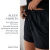 imageNautica Womens Sleep Shorts  MidThigh Lightweight Breathable Pajama Bottoms  Cotton Knit Jersey Sleepwear and LoungewearHeather Rose