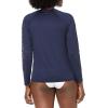 imageNautica Womens Standard Rashguard  QuickDry UPF Protection Swim Shirt Pool Beach Hiking Yoga VolleyballDeep Sea