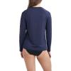 imageNautica Womens Standard Rashguard  QuickDry UPF Protection Swim Shirt Pool Beach Hiking Yoga VolleyballDeep Sea