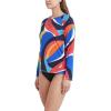 imageNautica Womens Standard Rashguard  QuickDry UPF Protection Swim Shirt Pool Beach Hiking Yoga VolleyballMulti Print
