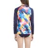 imageNautica Womens Standard Rashguard  QuickDry UPF Protection Swim Shirt Pool Beach Hiking Yoga VolleyballMulticolor