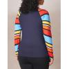 imageNautica Womens Standard Rashguard  QuickDry UPF Protection Swim Shirt Pool Beach Hiking Yoga VolleyballNewport Stripe