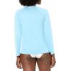 imageNautica Womens Standard Rashguard  QuickDry UPF Protection Swim Shirt Pool Beach Hiking Yoga VolleyballTeal