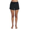 imageNautica Womens Board Shorts 3 Inseam  QuickDry Swim Shorts Surf Beach Wear Bikini CoverupBlack